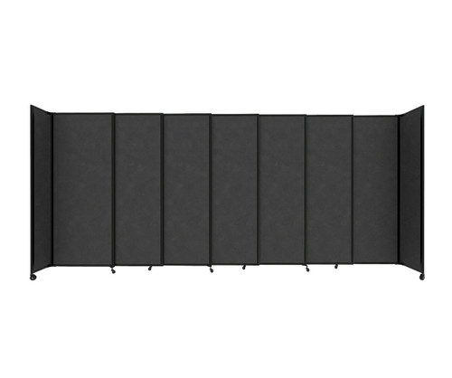 StraightWall Sliding Portable Partition 15'6" x 6'10" Classic Gray Fabric