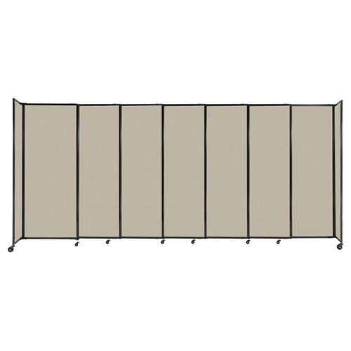 StraightWallª Sliding Portable Partition 15'6" x 6'10" Sand Fabric