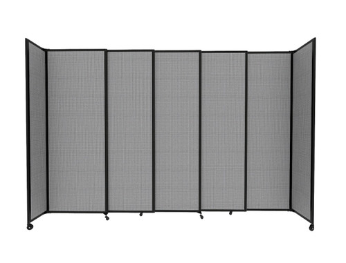 StraightWall Sliding Portable Partition 11'3" x 7'6" Ash Gray Fabric