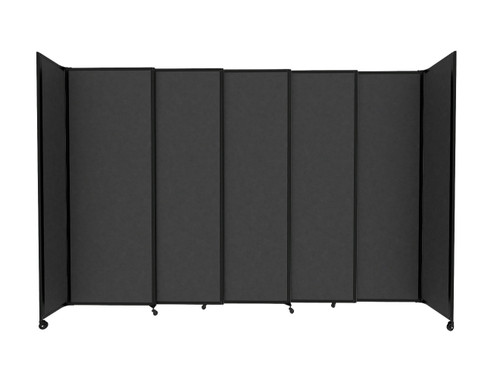 StraightWall Sliding Portable Partition 11'3" x 7'6" Classic Gray Fabric