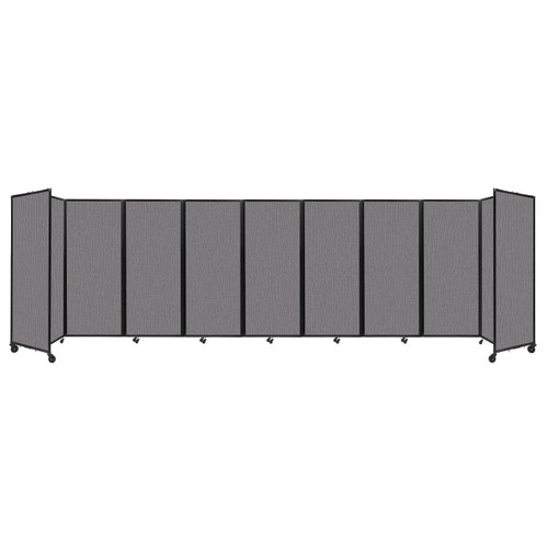 Room Divider 360 Folding Portable Partition 25' x 6'10" Speckled Gray Fabric