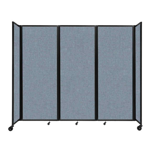 Room Divider 360¨ Folding Portable Partition 8'6" x 7'6" Powder Blue Fabric