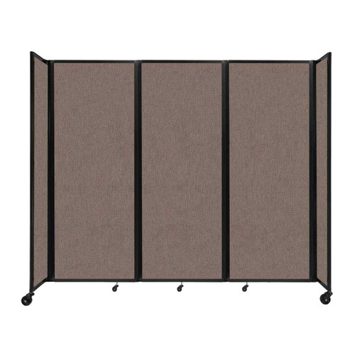 Room Divider 360¨ Folding Portable Partition 8'6" x 7'6" Latte Fabric