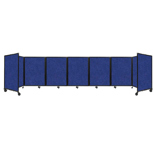 SoundSorb Room Divider 360¨ Folding Partition 19'6" x 4' Blue High Density Polyester