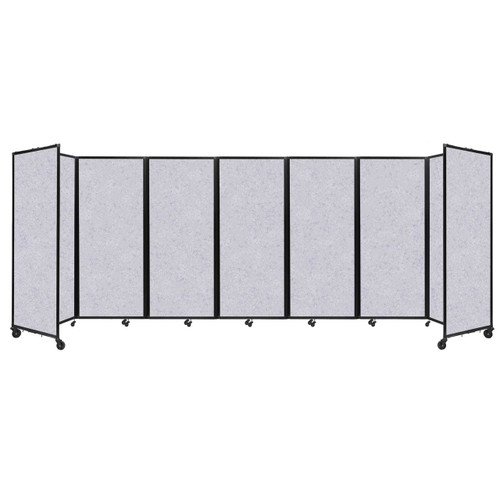 SoundSorb Room Divider 360¨ Folding Partition 19'6" x 6'10" Marble Gray High Density Polyester