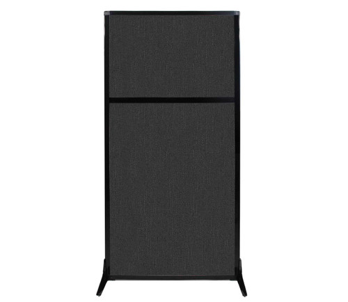 Work Station Screen 33" x 70" Black Fabric