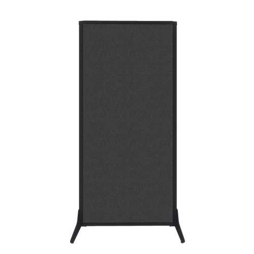 Work Station Screen 33" x 70" Charcoal Gray Fabric