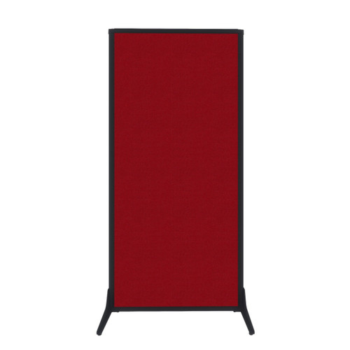 Work Station Screen 33" x 70" Red Fabric