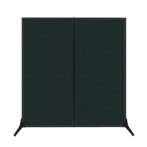 Work Station Screen 66" x 70" Forest Green Fabric