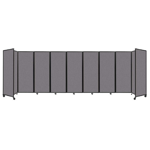Room Divider 360 Folding Portable Partition 25' x 7'6" Speckled Gray Fabric