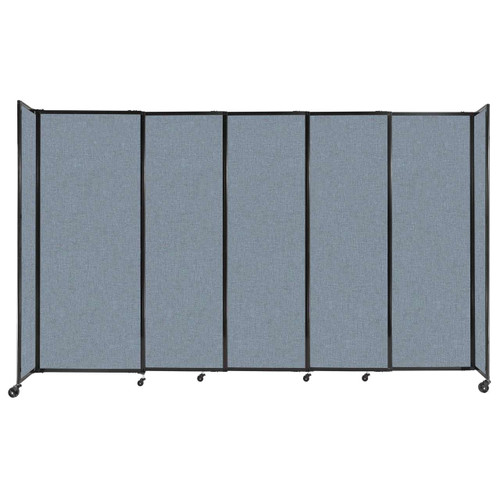 The Bullet Resistant Portable Shield Partition 11'3" x 6'10" Powder Blue Fabric