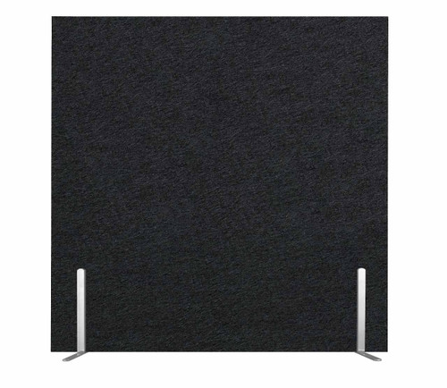 SoundSorb Desktop Privacy Panels 24" x 24" Black High Density Polyester Freestanding