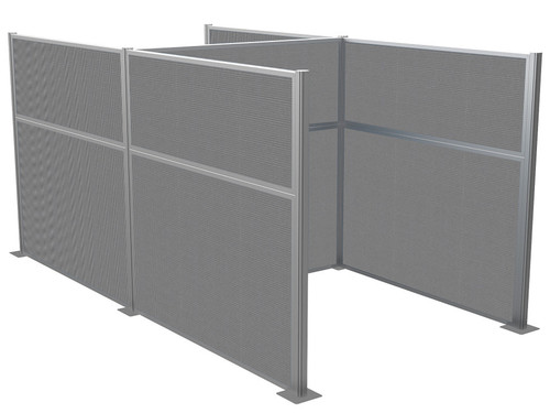 Hush Panel Kit Double Cube 6' x 6' Charcoal Gray Fabric 6' x 6' Charcoal Gray Fabric