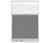 Configurable Acoustic Cubicle Partition Electric Hush Panel 4' x 6' Ash Gray Fabric Clear Fluted Window w/ Electric Channel
