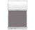 Configurable Acoustic Cubicle Partition Electric Hush Panelª 4' x 6' Slate Fabric Frosted Window w/ Electric Channel