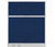 Configurable Acoustic Cubicle Partition Electric Hush Panel 5' x 6' Navy Blue Fabric w/ Electric Channel