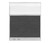 Configurable Acoustic Cubicle Partition Electric Hush Panel 5' x 6' Classic Gray Fabric Clear Fluted Window w/ Electric Channel