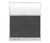 Configurable Acoustic Cubicle Partition Electric Hush Panel 5' x 6' Classic Gray Fabric Frosted Window w/ Electric Channel
