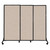 QuickWall Sliding Portable Partition 7' x 5'10" Beige High Density Polyester