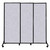 QuickWall Sliding Portable Partition 7' x 6'8" Marble Gray High Density Polyester