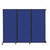 Wall-Mounted QuickWall Folding Partition 8'4" x 6'8" Blue High Density Polyester