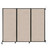 Wall-Mounted QuickWall Folding Partition 8'4" x 6'8" Beige High Density Polyester