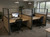 This black trim configurable partition serves as a cubicle to have partitions for each worker