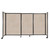 StraightWall Sliding Portable Partition 7'2" x 4' Beige High Density Polyester