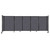 StraightWall Sliding Portable Partition 11'3" x 4' Dark Gray High Density Polyester