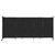 StraightWall Sliding Portable Partition 11'3" x 5' Black High Density Polyester