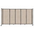 StraightWall Sliding Portable Partition 11'3" x 6' Beige High Density Polyester