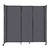 StraightWall Sliding Portable Partition 7'2" x 6'10" Dark Gray High Density Polyester