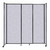 StraightWall Sliding Portable Partition 7'2" x 7'6" Marble Gray High Density Polyester