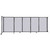 Wall-Mounted StraightWall Sliding Partition 11'3" x 4' Marble Gray High Density Polyester