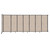 Wall-Mounted StraightWall Sliding Partition 15'6" x 6' Beige High Density Polyester