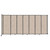 Wall-Mounted StraightWall Sliding Partition 15'6" x 6'10" Beige High Density Polyester