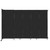 Wall-Mounted StraightWall Sliding Partition 11'3" x 7'6" Black High Density Polyester