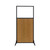 Work Station Screen 33" x 70" Natural Maple Wood Grain With Clear Window