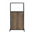 Work Station Screen 33" x 70" Urban Oak Wood Grain With Clear Window