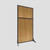 Work Station Screen 33" x 70" Natural Maple Wood Grain