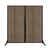 Work Station Screen 66" x 70" Gray Elm Wood Grain