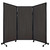 QuickWall Folding Portable Partition 8'4" x 5'10" Carbon Ash Wood Grain