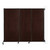 Wall-Mounted QuickWall Sliding Partition 7' x 5'10" Espresso Cherry Wood Grain