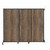 Wall-Mounted QuickWall Sliding Partition 7' x 5'10" Urban Oak Wood Grain