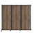 Wall-Mounted QuickWall Folding Partition 8'4" x 7'4" Urban Oak Wood Grain