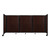 Room Divider 360¨ Folding Portable Partition 8'6" x 4' Espresso Cherry Wood Grain