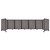 Room Divider 360¨ Folding Portable Partition 19'6" x 4' Gray Elm Wood Grain
