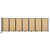 Wall-Mounted Room Divider 360® Folding Portable Partition 19'6" x 6' Natural Maple Wood Grain
