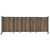 StraightWall™ Sliding Portable Partition 11'3" x 4' Urban Oak Wood Grain