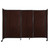 StraightWallª Sliding Portable Partition 7'2" x 5' Espresso Cherry Wood Grain